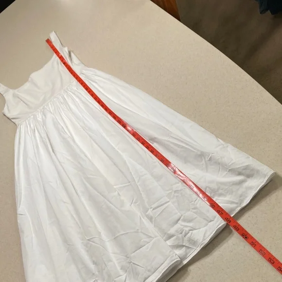 Rue Sophie White Midi Dress Women Size Medium - Picture 8 of 14